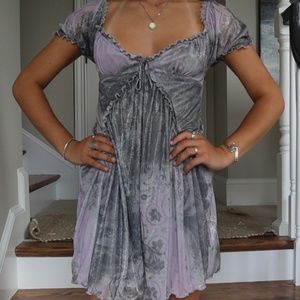 Urban Outfitters Grey and Purple Shimmer Dress
